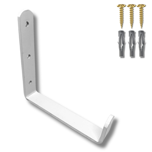 Suporte de Parede Decorativo Tipo U Multiuso Aço Resistente Gancho Moderno Mangueira Escada