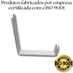 Suporte de Parede Decorativo Tipo U Multiuso Aço Resistente Gancho Moderno Mangueira Escada - 8