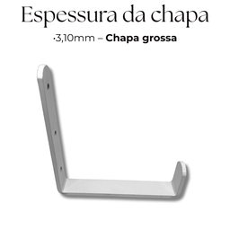 Suporte de Parede Decorativo Tipo U Multiuso Aço Resistente Gancho Moderno Mangueira Escada - 3