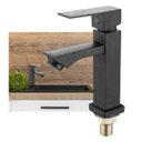 Ver imagem 1 de Torneira Banheiro Monocomando Pia Bancada Luxo Preta Varanda Hotel Restaurante Casa Cozinha Lavabo L