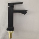 Ver imagem 3 de Torneira Banheiro Monocomando Pia Bancada Luxo Preta Varanda Hotel Restaurante Casa Cozinha Lavabo L