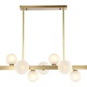 Ver imagem 3 de Lustre Esfera Barra Dourada 113cm - Smart Norte