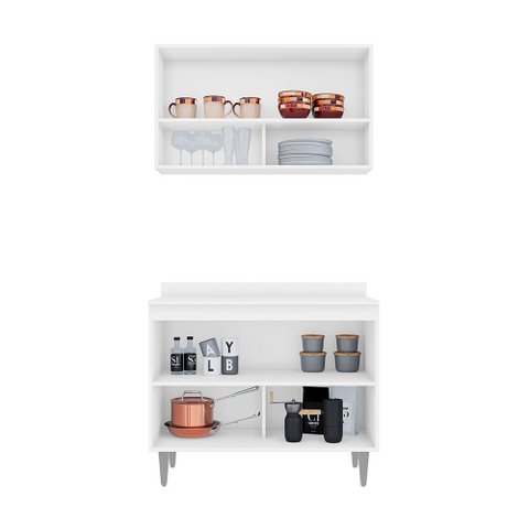 Armário Aéreo 100cm 3 Portas Laura - Ssx Multicoisas
