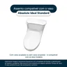 Tampa de Vaso em MDF Absolute Branco para bacia Ideal Standard - 4