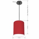 Ver imagem 2 de Lustre Luminária Pendente Vivare Free Lux Pe-4102pr Cúpula em Tecido 13x30cm