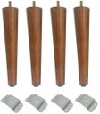 Ver imagem 1 de Kit 4 Pé Palito 25cm Amêndoa Marrom Claro + Chapinha Reta