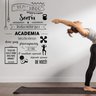Adesivo de Parede Frase Bem Vindo Academia Palavras Motivação Força Recepção Loja Fitness Kanto Stor - 4