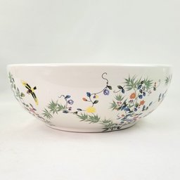Cuba de Apoio Banheiro Lavabo Decorada Branca 40x15cm Floral - 5
