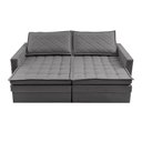 Ver imagem 6 de Sofá sem Caixa Retrátil Baú 1,80m Cama Inbox Marselha Suede Velusoft Cinza