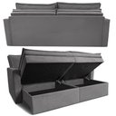 Ver imagem 7 de Sofá sem Caixa Retrátil Baú 1,80m Cama Inbox Marselha Suede Velusoft Cinza