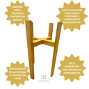 Ver imagem 4 de Suporte para Vaso de Plantas 55cm em Madeira