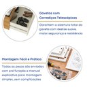 Ver imagem 7 de Cama de Solteiro com 2 Gavetas MDF Aurora Yescasa Marrom/Carvalho Hanover