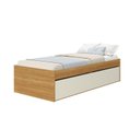Ver imagem 2 de Cama de Solteiro com 2 Gavetas MDF Aurora Yescasa Marrom/Carvalho Hanover