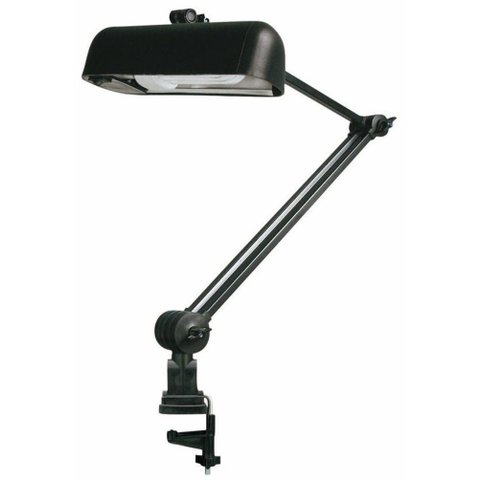 Luminária Articulada com Garra 387 Preta Ilutec Preto