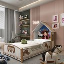 Ver mais imagens de Cama Infantil Boiadeira Branca Proteção Lateral Gelius