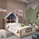 Ver imagem 1 de Cama Infantil Boiadeira Branca Proteção Lateral Gelius