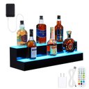 Ver imagem 1 de Takywep Expositor Led para Garrafas 2 Andares 102cm Branco/preto