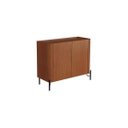 Ver imagem 2 de Buffet Bend 99 cm Porta Lisa Incolar Cedro com Pé Preto