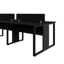 Ver imagem 4 de Mesa de Trabalho 360 cm X 120 cm Plataforma 6 Pessoas Pés Metal com Divisórias e Caixas de Tomadas
