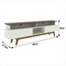 Rack com Painel Ripado para Tv até 70 Polegadas 2 Gavetas Grécia 180cm - 4