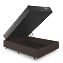 Ver imagem 7 de Cama Box Casal com Baú 138x188 com Colchão Adapto Molas Ensacadas Ecoflex Courino Linho