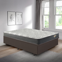 Ver mais imagens de Cama Box Casal com Baú 138x188 com Colchão Adapto Molas Ensacadas Ecoflex Courino Linho