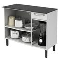Ver imagem 2 de Balcão de Cozinha com Tampo Itatiaia Aço 3 Portas 1 Gaveta Rose