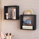 Ver imagem 1 de Nicho Organizador Infantil para Brinquedos Multiuso NI3030 30x30cm Preto - Art In Móveis