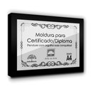 Ver imagem 2 de 1 Certificado/Diploma A4 com Tela de Acetato e MDF - Moldura Preta