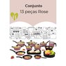 Kit 13 Panelas Rose Moderno Sofisticado Antiaderente Teflon - 2