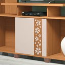 Ver imagem 5 de Estante para Tv 47 Pol 136cm Milla Off White/cinamomo - Hb Móveis
