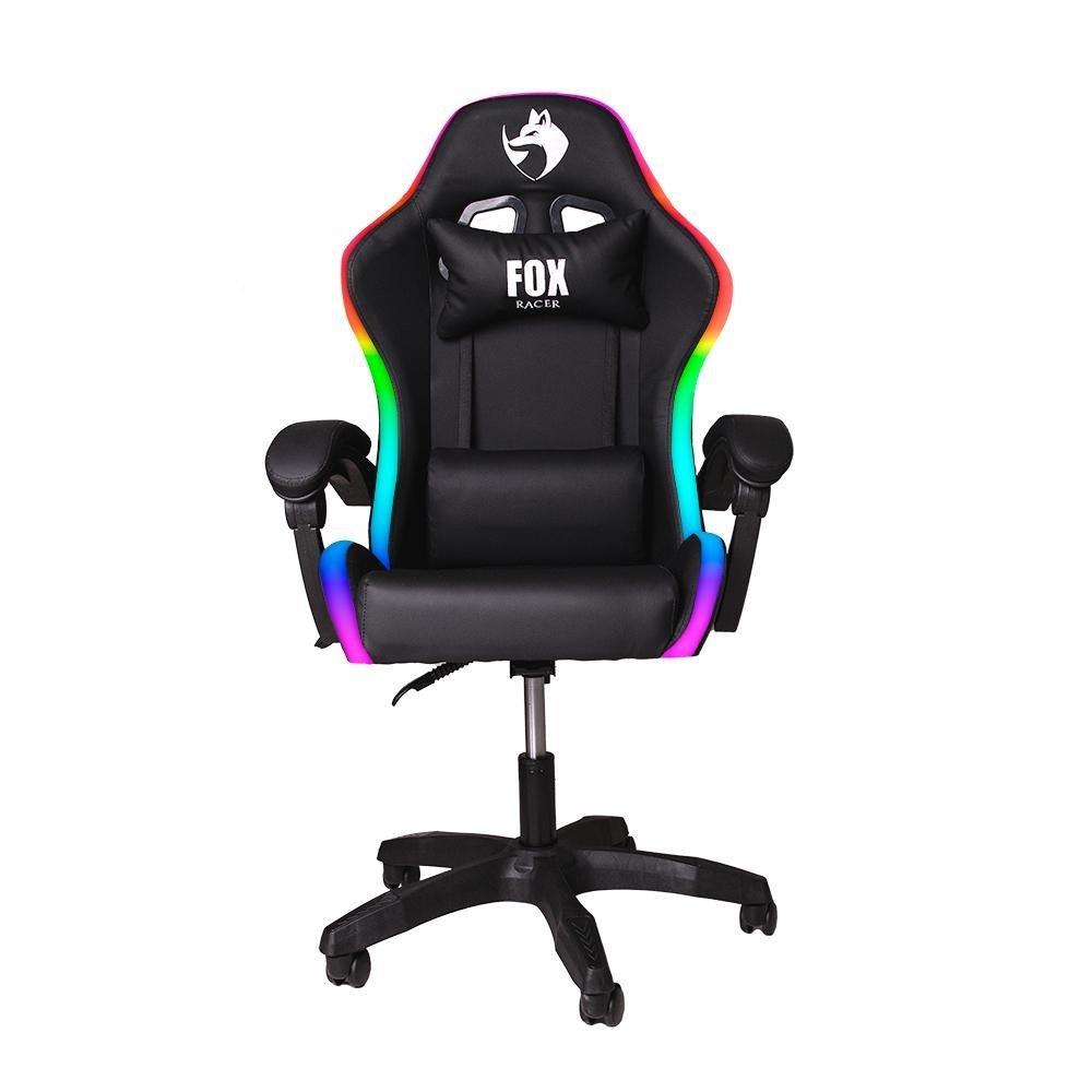 Cadeira Gamer Fox Racer Nordic Rgb Encosto Ajustavel Preto até 120kg - 2