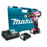 Parafusadeira Furadeira Impacto 12v Rosa 10mm sem Fio 2 Baterias Carregador Maleta Hp333dwyep Makita - 1