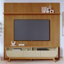 Ver imagem 2 de Rack Bancada com Painel Luna Cumaru/opala para Tv até 75” - Madetec