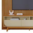Ver imagem 4 de Rack Bancada com Painel Luna Cumaru/opala para Tv até 75” - Madetec