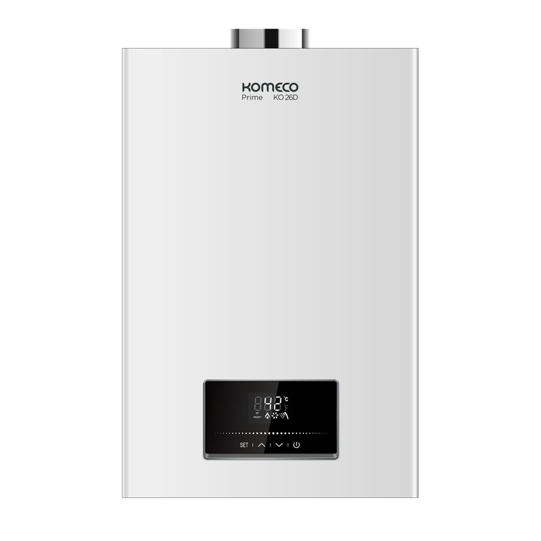 Aquecedor De Água Gás Komeco Ko 26 D Prime Branco Com Wifi 26 Litros Digital Bivolt  Gás GLP