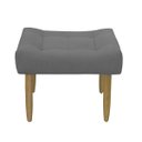Ver imagem 2 de Puff Decorativo Quarto e Sala de Estar Suede Light Herrero:Cinza