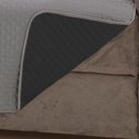 Ver imagem 4 de Capa Protetora de Sofá King 2 Lugares Impermeável Dupla Face:cinza e Preto