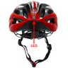Capacete ciclismo GTS MTB FJI-42 com Led Traseiro - G - Preto / Vermelho - 3