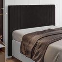 Ver imagem 4 de Cabeceira Cama Box Solteiro Ferrara 90cm Suede Marrom