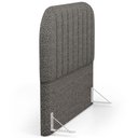 Ver imagem 5 de Cabeceira Cama Box Queen Estofada Orgânica 160cm Alice W01 Linho Chumbo - Lyam Decor