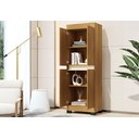 Ver imagem 3 de Armário Multiuso Escritório Quarto 4 Portas Toquio Carvalho Com OffWhite - Rede Móveis