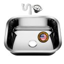 Ver imagem 1 de Tanque S/esfregador American Steel 50x40x20 30l Inox 304