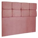 Ver imagem 1 de Cabeceira Solteiro 90cm Nina Suede Rosa Slk Decor Cabeceira Nina
