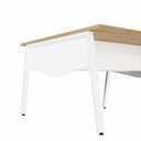 Ver imagem 7 de Plataforma de Trabalho para 2 Pessoas com Caixas de Tomadas 150cm Industrial Executive Macadâmia e Branco