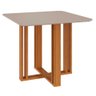 Mesa para Sala de Jantar Flora 94 X 94 Cm Cimol Nature/off White - 1