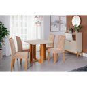 Ver imagem 2 de Mesa para Sala de Jantar Flora 94 X 94 Cm Cimol Nature/off White