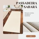 Ver imagem 4 de Tapete Passadeira Cozinha Chevron 0,65 X 1,50 Cru Antiderrapante Rústico Minimalista