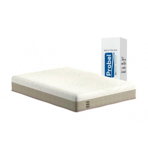 Colchão Queen Probel Enrolado a Vácuo de Espuma Ultra Gel Night and Day Clean Bed In Box (158x198x25) -