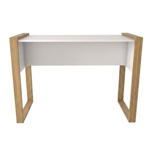 Mesa para Escritório Design Freijó/branco Acetinado - Panorama Móveis